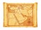 Old vintage middle east ( western asia ) map vector illustration