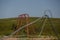 Old Vintage Playground slide and swingset