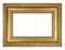 Old vintage rectangle golden frame