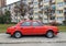 Old vintage red car Skoda 105 L from former Czechoslovakia