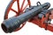 old vintage red gunpowder post-medieval artillery cannon