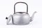 Old vintage retro Kettle on white background drink isolated . Which, kettle made of aluminum materials.