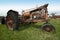 Old Vintage Retro Rusting Antique Tractor on Wisconsin Dairy Farm