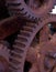 Old Vintage Rustic Metal Gears or Cogwheels