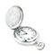 Old vintage scratched pocket silver watch