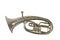 Old vintage tenor horn on a white background