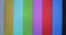 Old vintage TV with no signal. Color lines with noise. Analog TV signal.