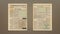 Old Vintage Two Pages Newspaper Layout Template