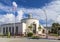 Old vintage united states post office in art deco style near oc