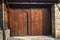 Old vintage wooden door ornate