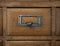 Old vintage wooden library card catalog cabinets