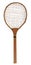 Old vintage wooden tennis racket