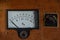 Old volt and ampere gauges control panel  handmade