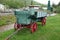 An old wagon on display