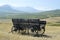 Old wagon in the field