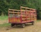 Old wagon for hauling hay.