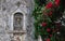 Old wall with altar niche in Croatia