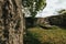 Old wall remains of the ruin castle Hohenurach in Bad Urach Germany