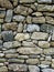 Old wall with stones set between them