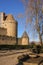 Old walled citadel. Narbonne gate. Carcassonne. France