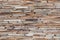 Old walls thin sandstone slabs close-up, masonry layered, vintage stone wall background. Grungy texture for 3d design