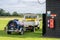 OLD WARDEN, BEDFORDSHIRE, UK ,OCTOBER 6, 2019. Aircraft refueller. Race Day at Shuttleworth