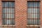 Old warehouse windows brick glass