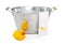 Old wash tub with rubber duck