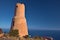 Old watchtower against piracy on the coast of Alicante