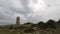 Old watchtower called torreladrones on the beach of cabopino, Marbella