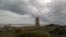 Old watchtower called torreladrones on the beach of cabopino, Marbella