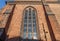 Old weathered and aged religious church building walls and windows