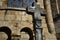 Old and weathered christian stone cross