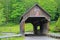 Old weathered covered bridges in Vermont