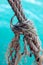 Old weathered and frayed rope