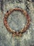 Old and weathered iron wreath