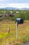 Old Weathered Mailbox at Rural Roadside in Iceland