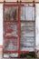 Old weathered wooden sliding door