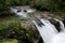 Old weir at Six Mile Track which diverted some of the water down the water race to the reservoir for the old power station