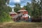 Old and well preserved ironworks or mill on the Swedish countryside