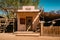 Old Western Jail in Goldfield Gold Mine Ghost Town in Youngsberg, Arizona, USA