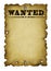 Old Western Wanted Poster