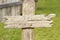 Old western wood grave cross