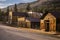 Old Western Wooden Buildings in St. Elmo Gold Mine Ghost Town in Colorado, USA