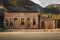 Old Western Wooden store in St. Elmo Gold Mine Ghost Town in Colorado, USA