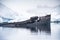 Old whaling rusty ship on Grytviken, Antarctica