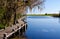 Old wharf on a freshwater lake, Florida