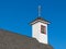 Old White Rural Church Steeple and Belfry