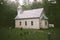 Old White Wooden Church Close-Up