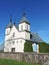 Old white wooden church, Lithuania